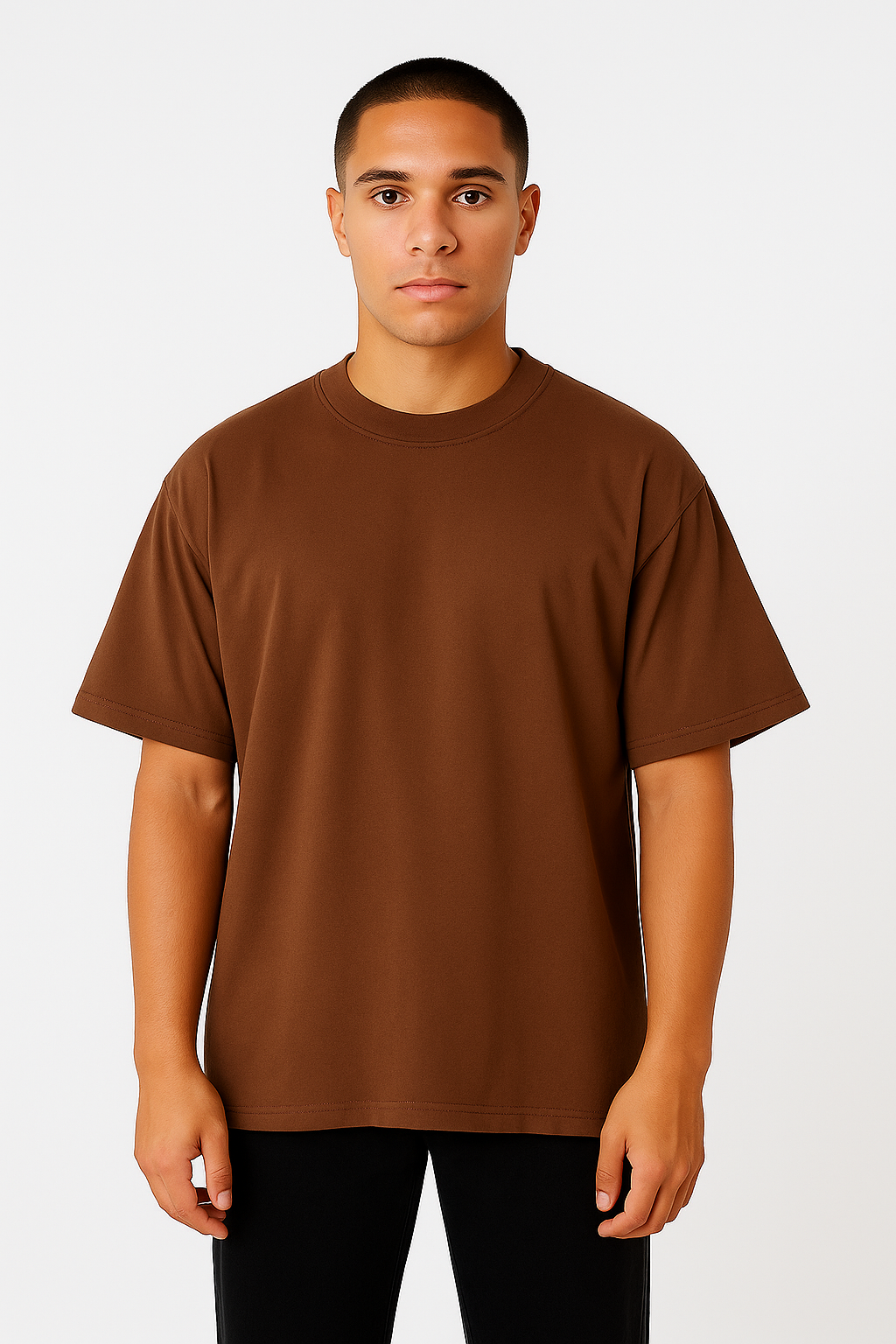 Playera Oversize Chocolate Gramaje 240