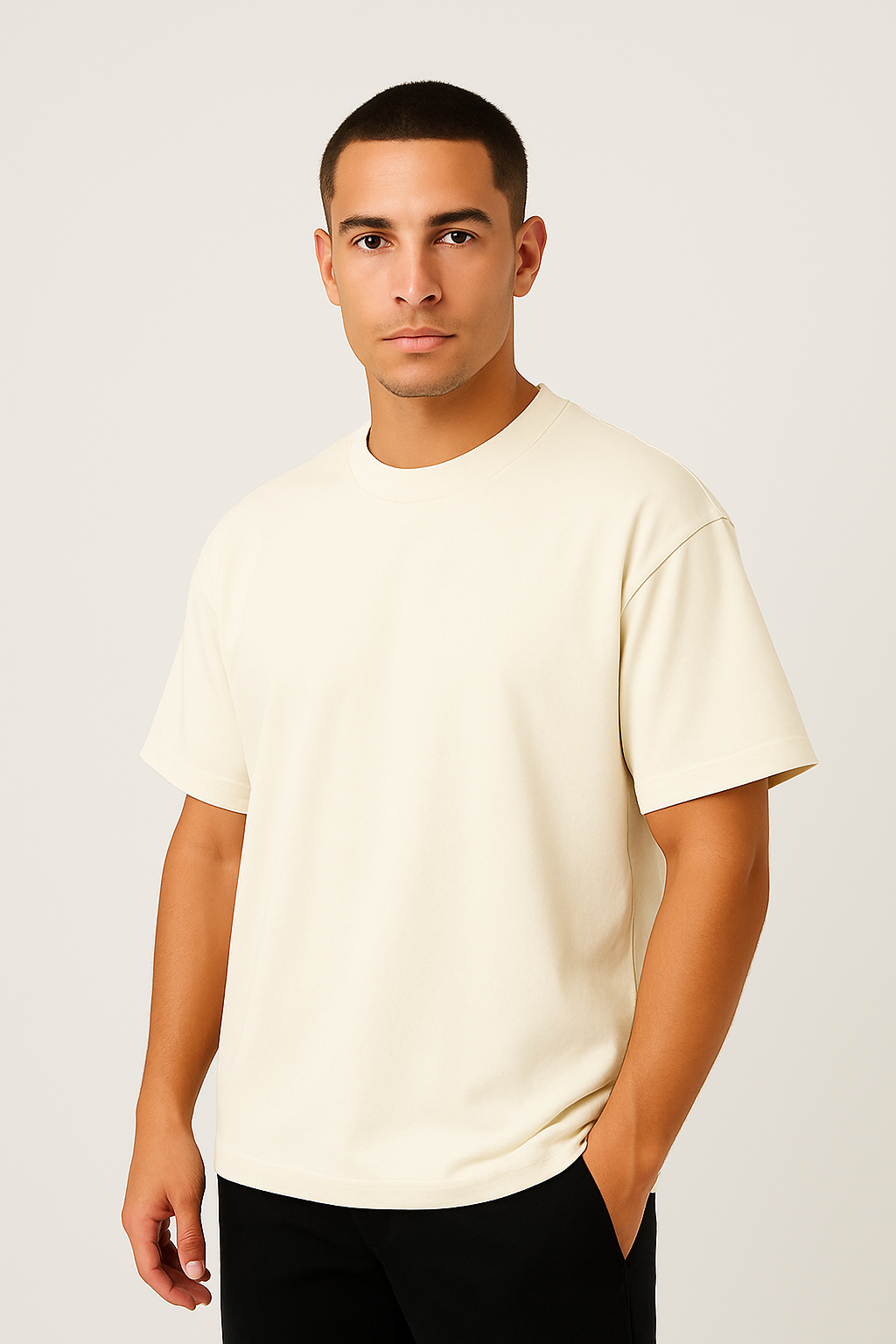 Playera Oversize Crudo Gramaje 240