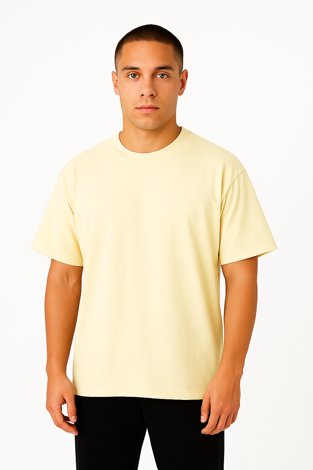 Playera Oversize hueso Gramaje 240