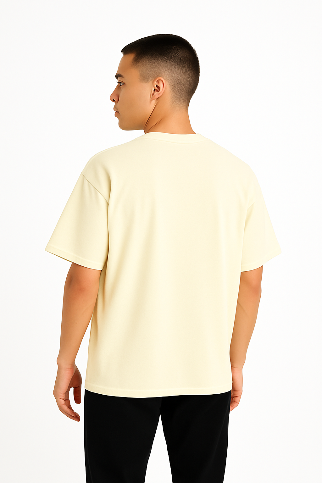 Playera Oversize hueso Gramaje 240