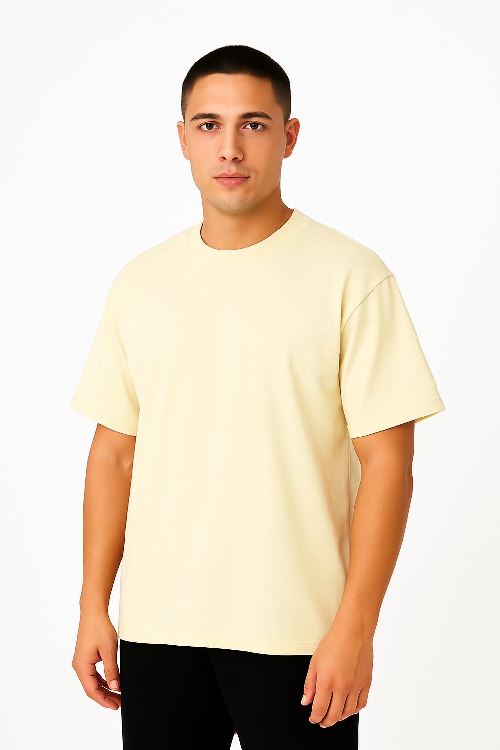Playera Oversize hueso Gramaje 240