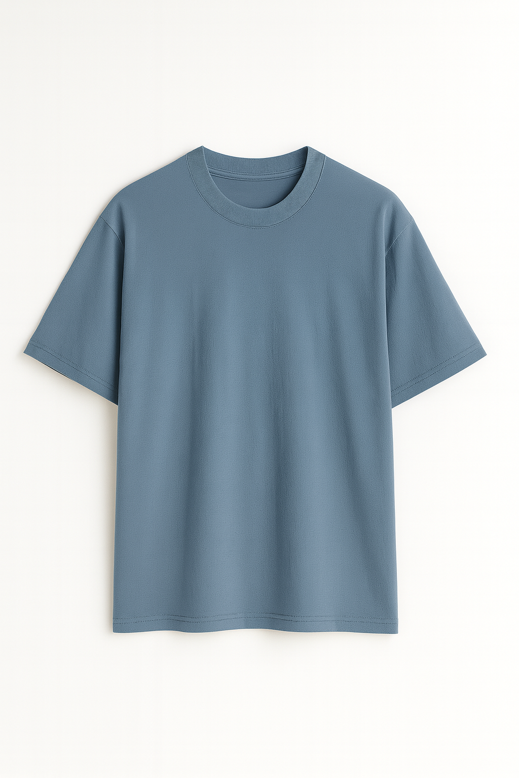 Playera Oversize Gris Azulada Gramaje 240