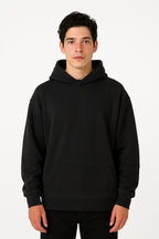 Hoodie Oversize Negra Gramaje 400