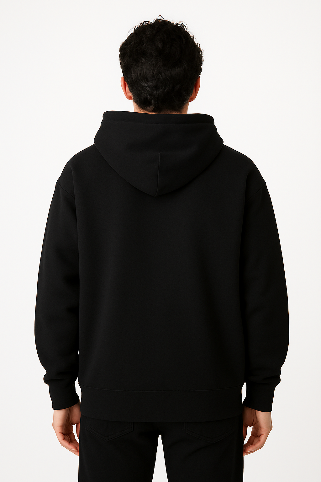 Hoodie Oversize Negra Gramaje 400