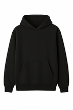 Hoodie Oversize Negra Gramaje 400