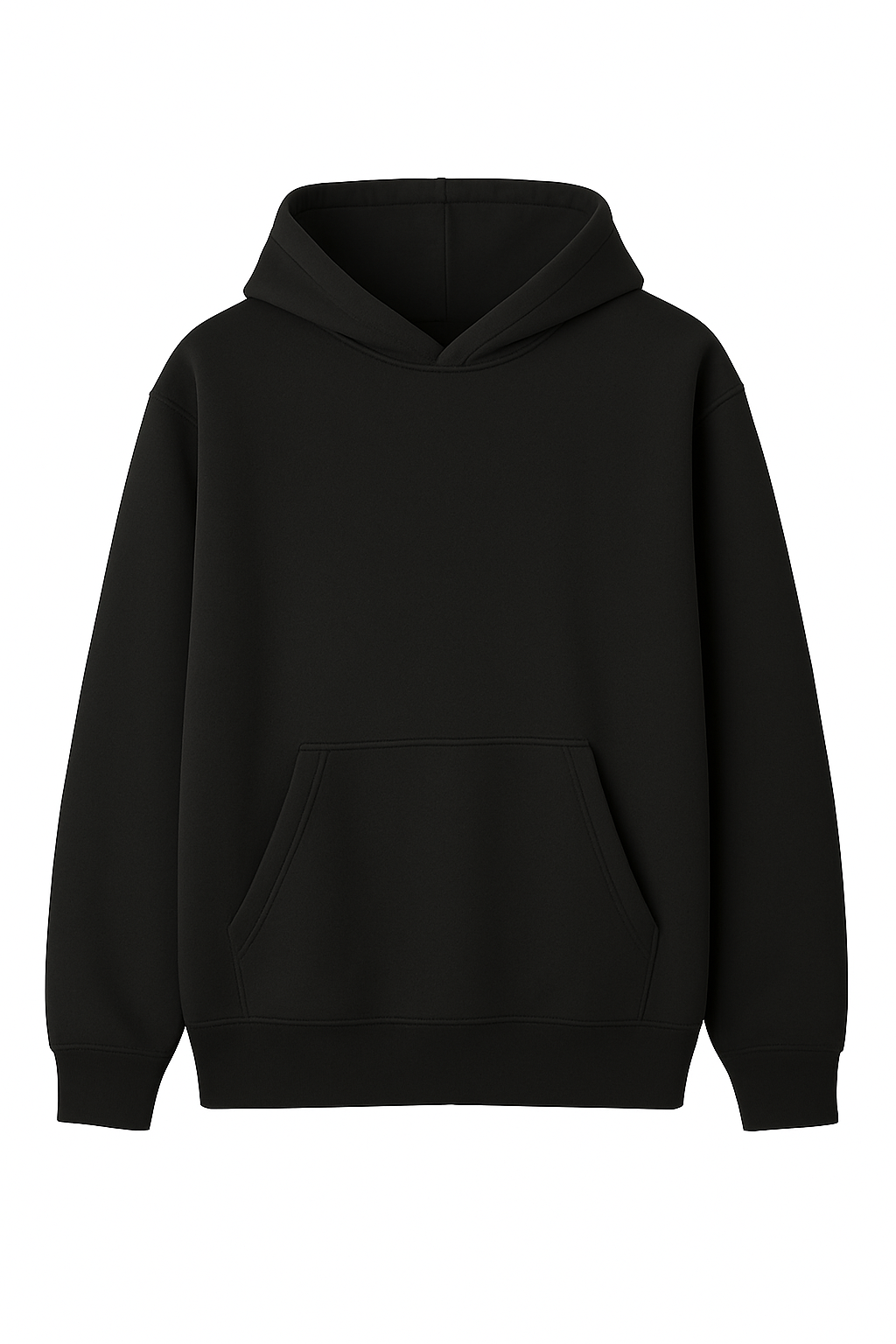 Hoodie Oversize Negra Gramaje 400