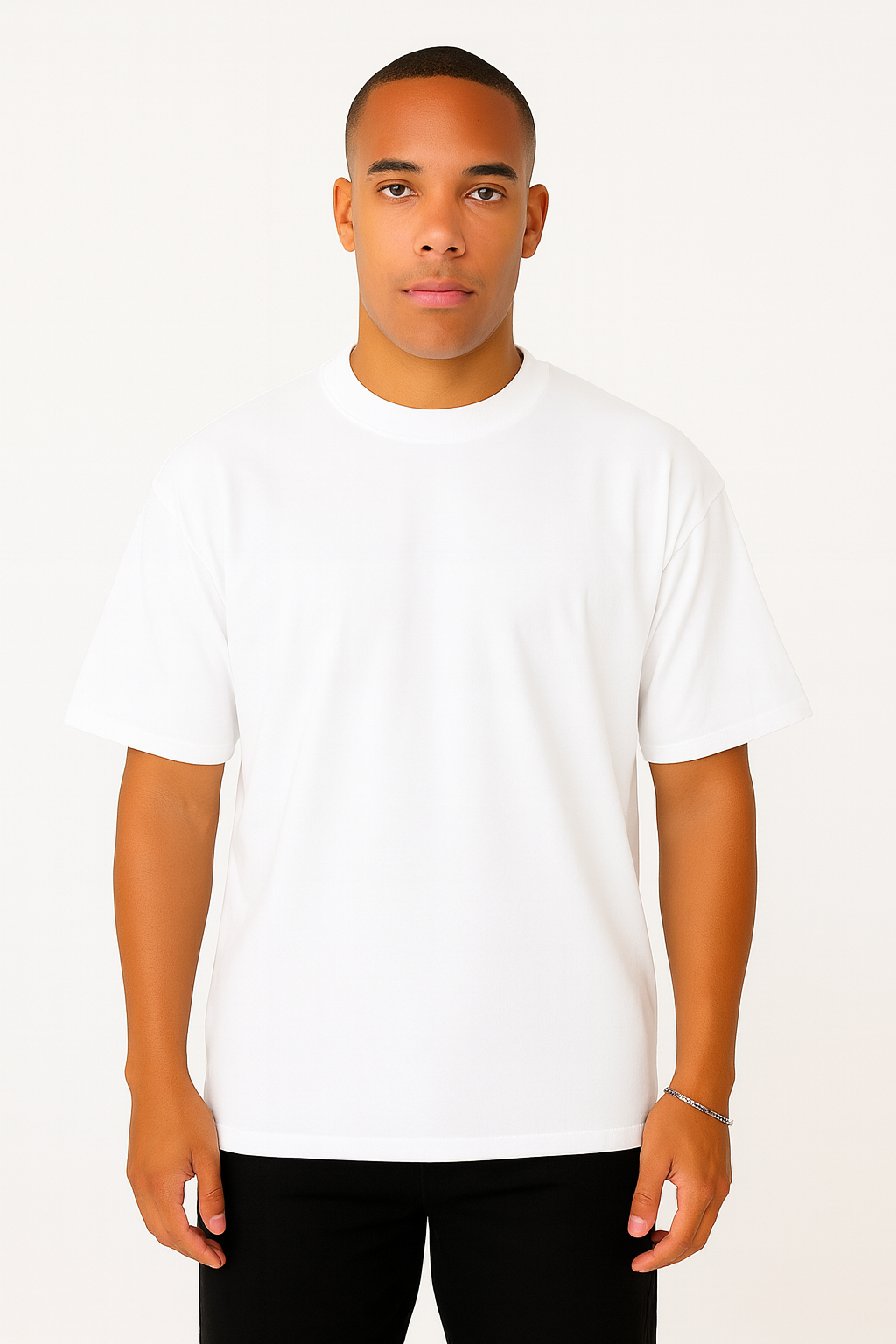 Playera Oversize Blanco Gramaje 200
