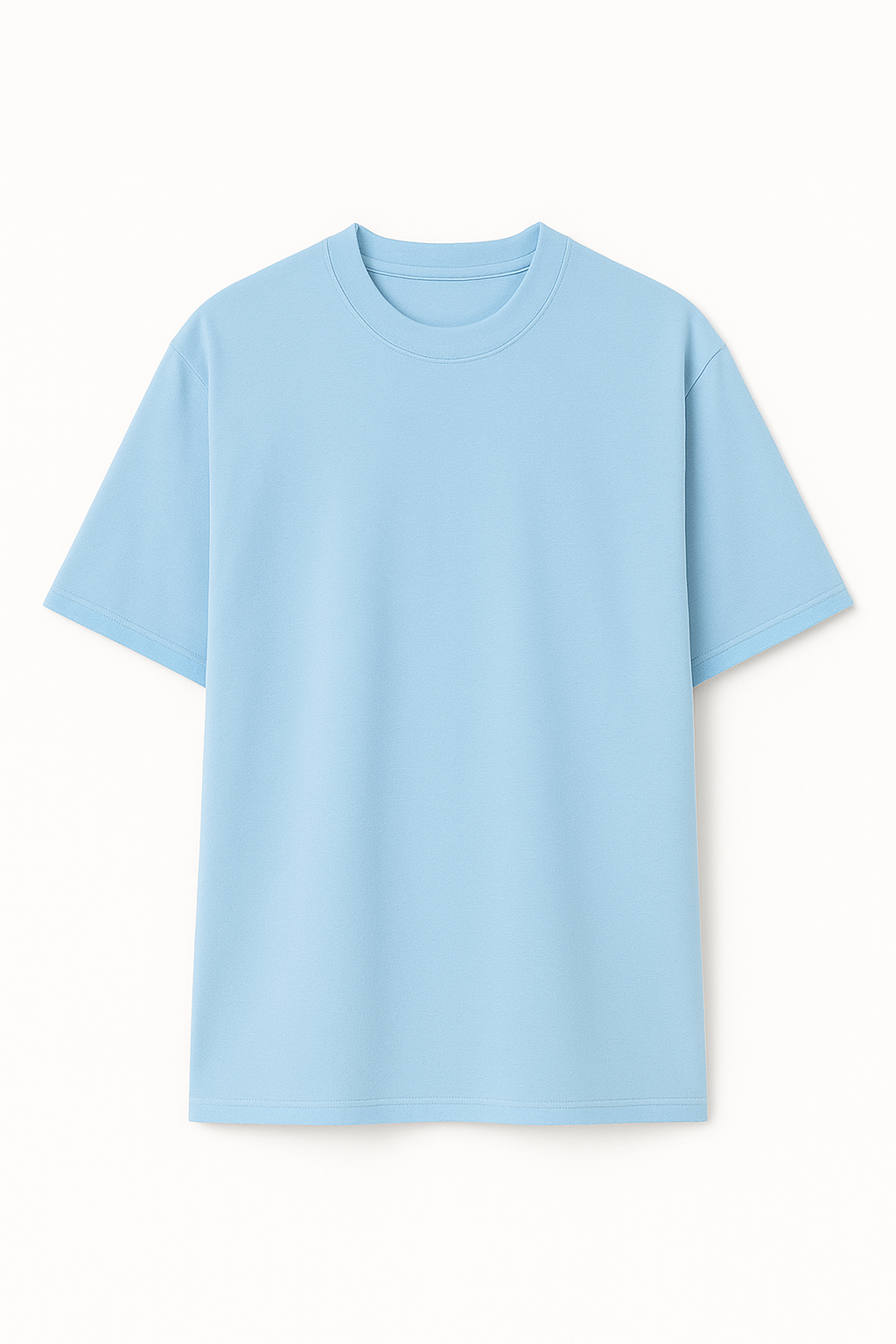 Playera Oversize Azul Cielo Gramaje 200