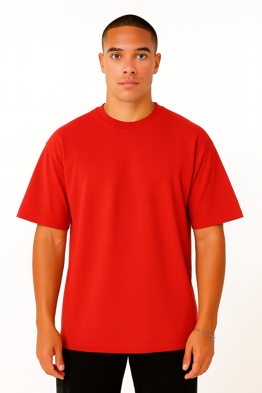 Playera Oversize Rojo Gramaje 200