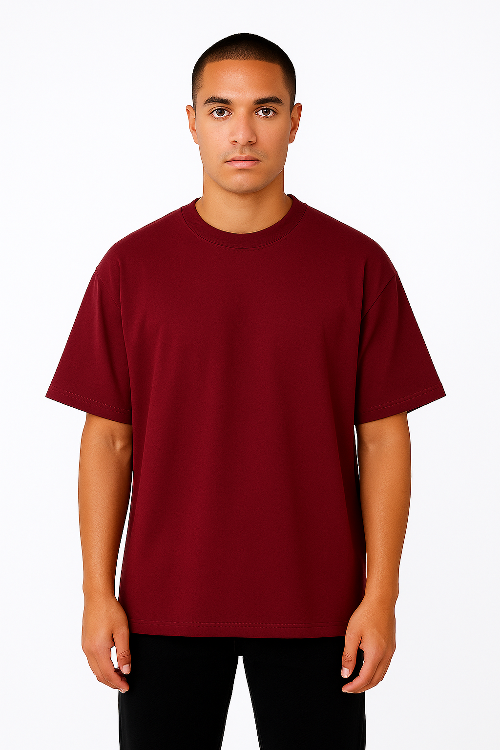Playera Oversize Vino Gramaje 200