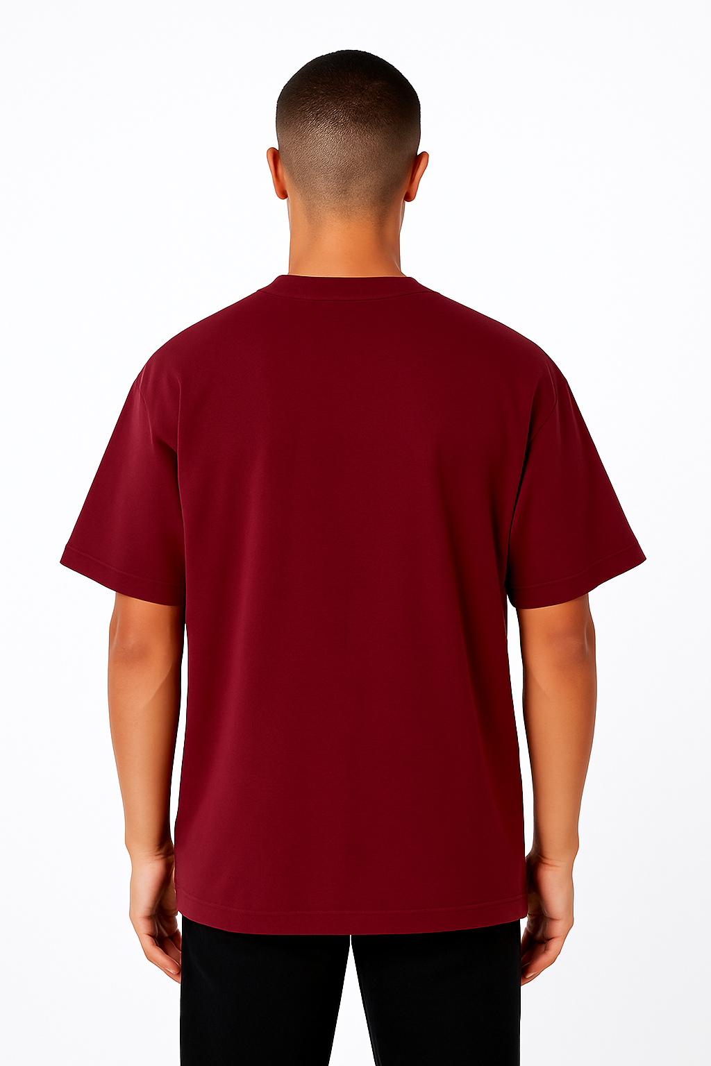 Playera Oversize Vino Gramaje 200