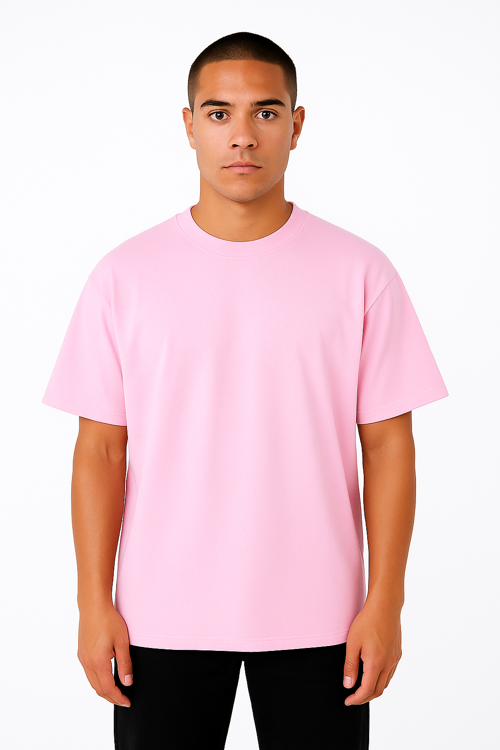 Playera Oversize Rosa Baby Gramaje 200