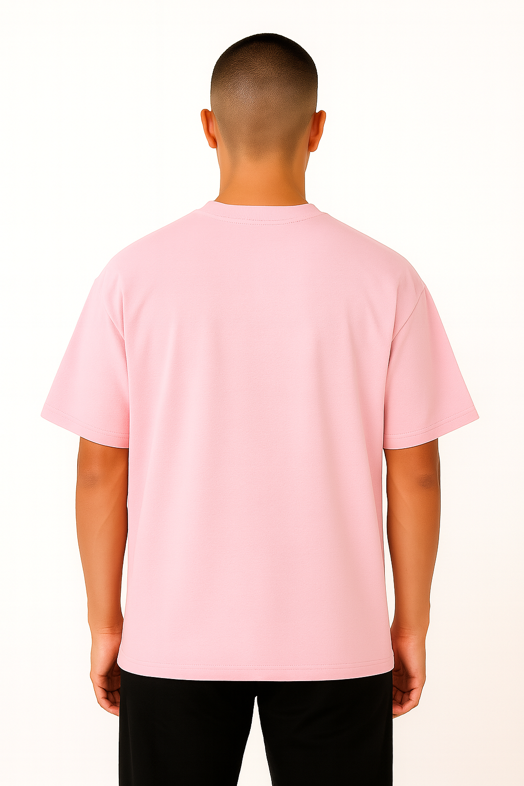 Playera Oversize Rosa Baby Gramaje 200