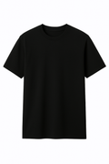 Playera Regular Negra Gramaje 200