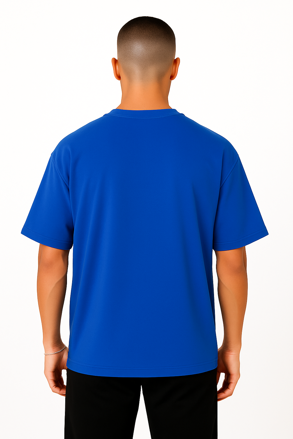 Playera Oversize Azul Rey Gramaje 200