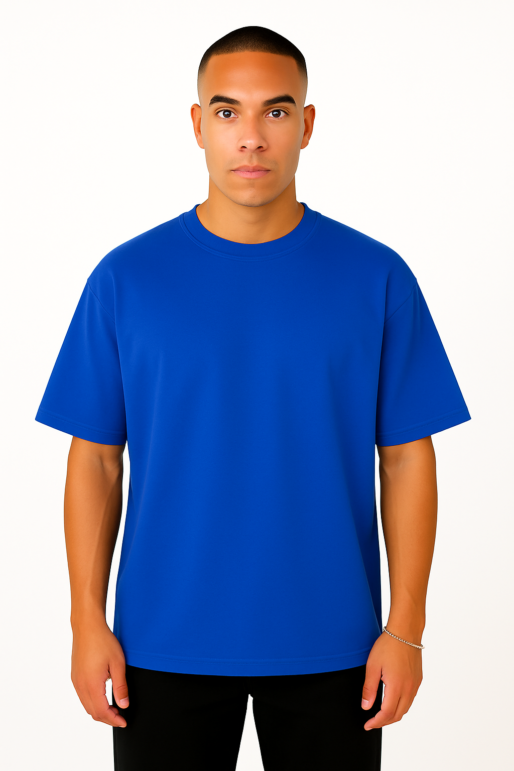 Playera Oversize Azul Rey Gramaje 200