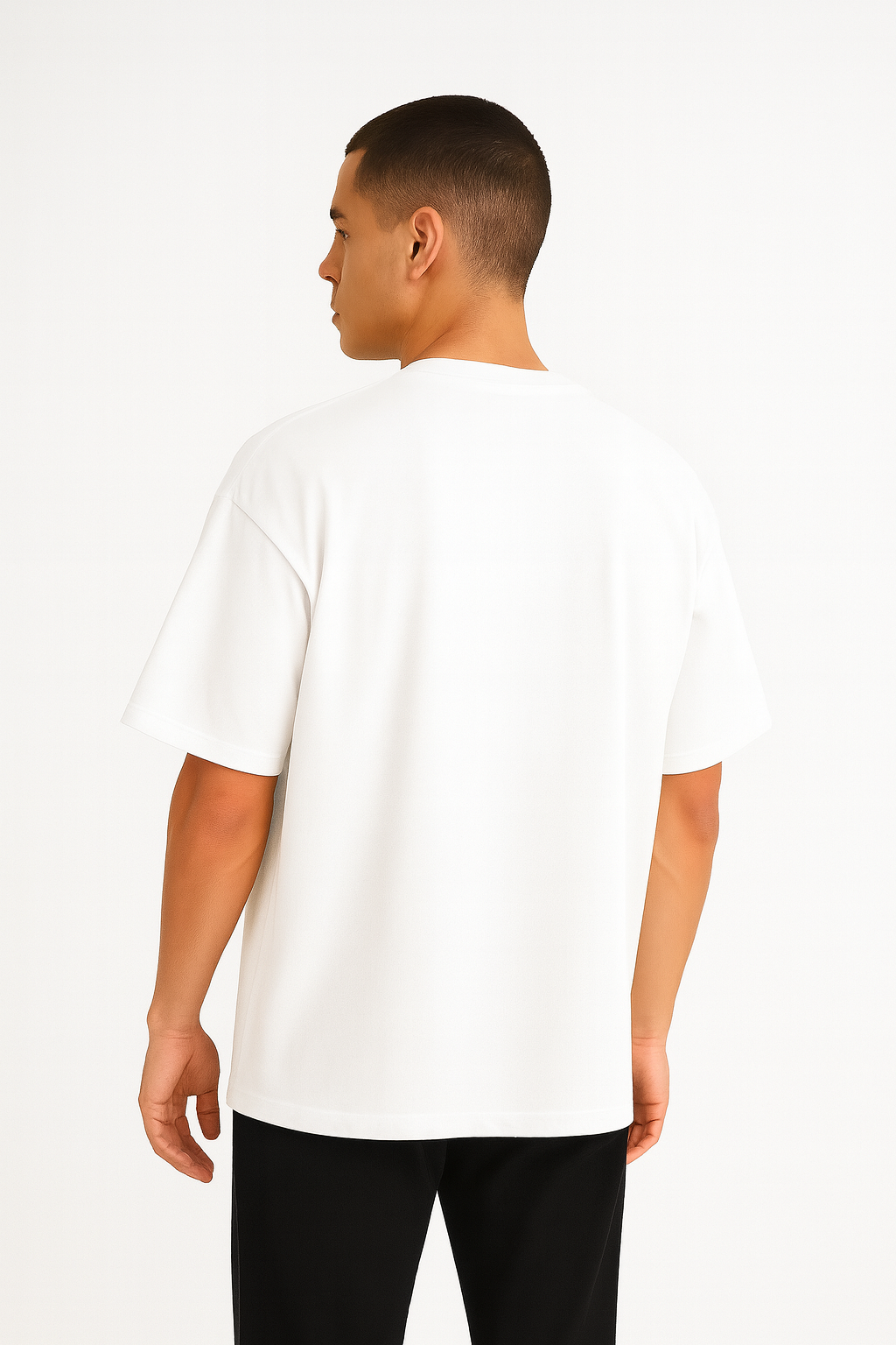 Playera Oversize Blanca Gramaje 240
