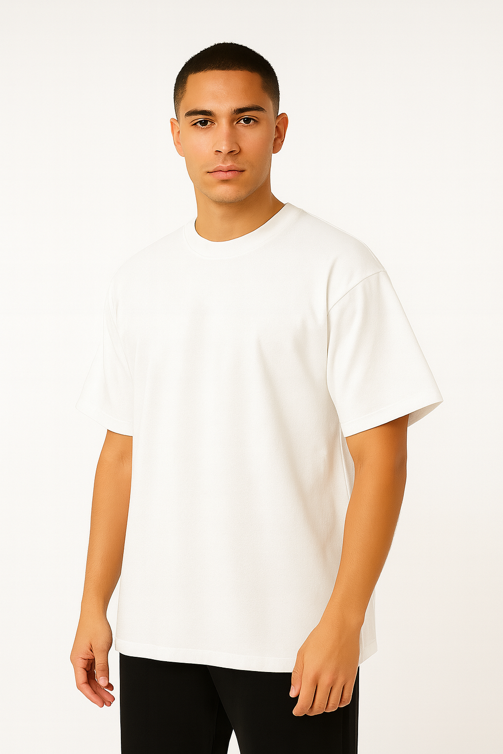 Playera Oversize Blanca Gramaje 240