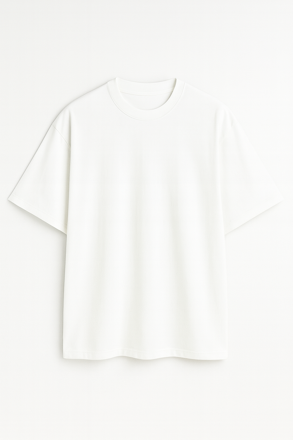 Playera Oversize Blanca Gramaje 240