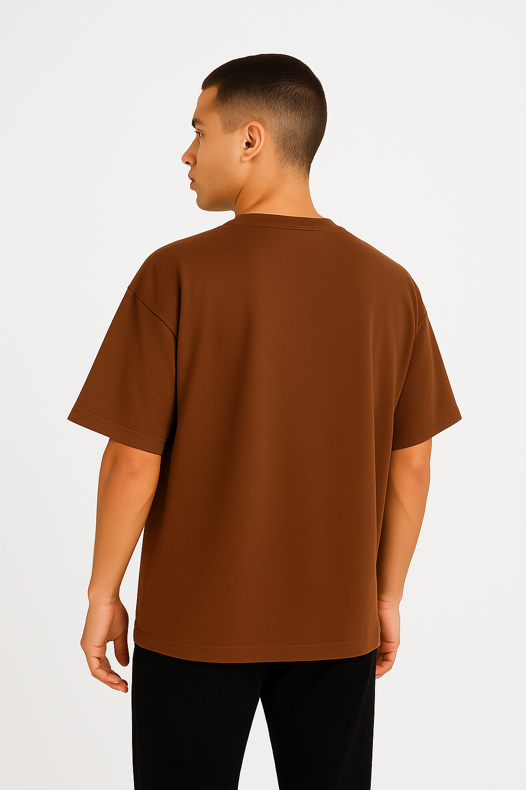 Playera Oversize Chocolate Gramaje 240