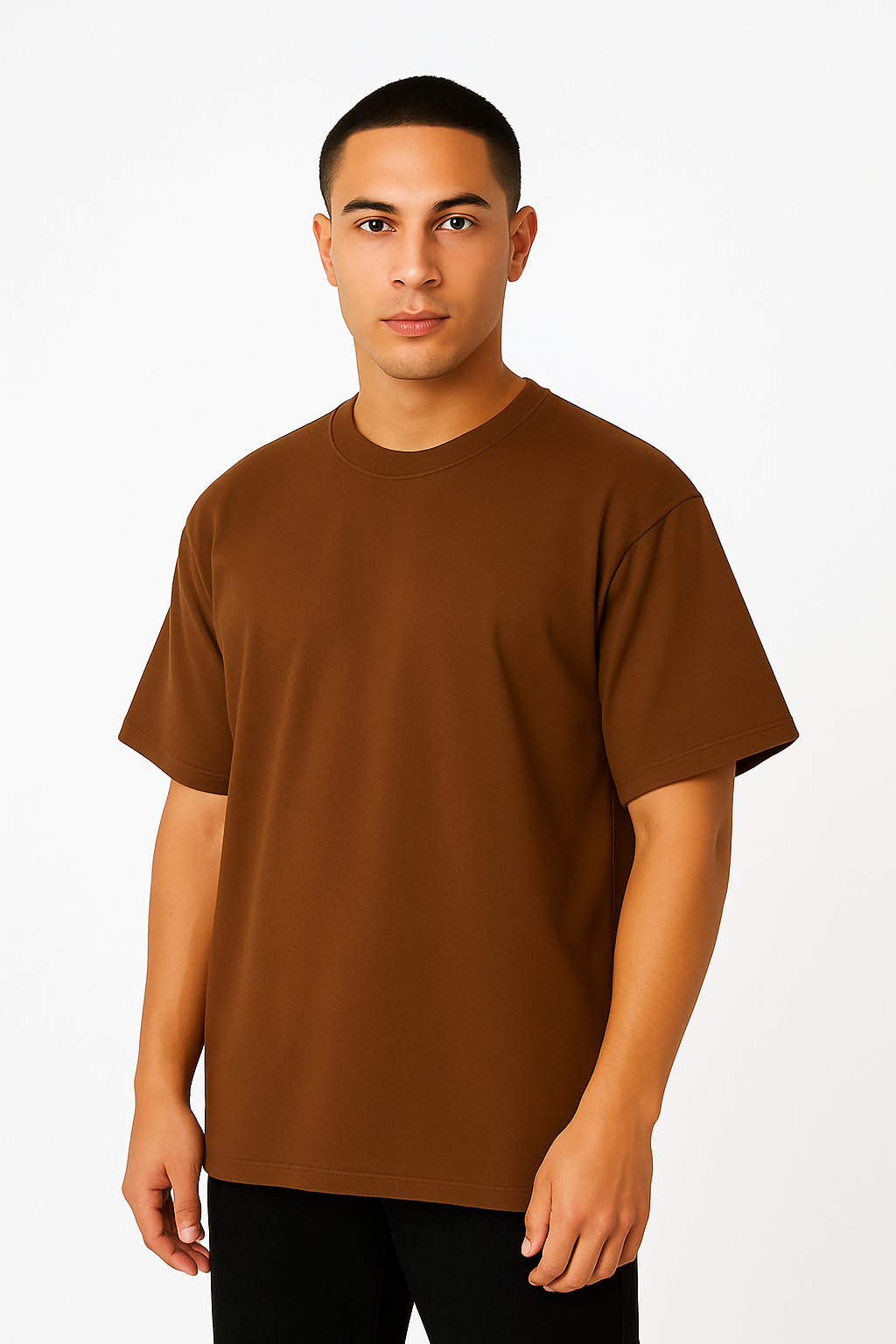 Playera Oversize Chocolate Gramaje 240