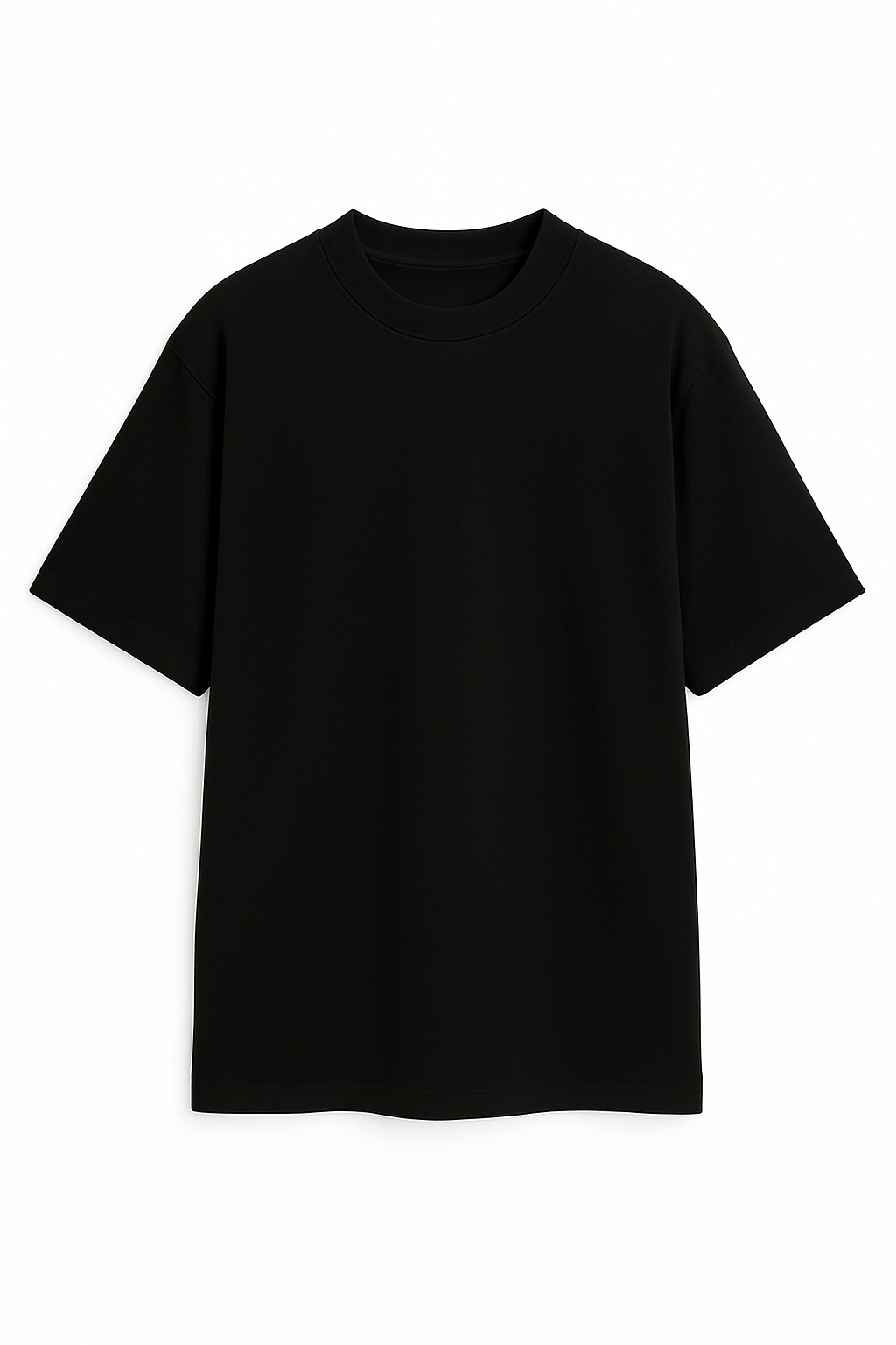 Playera Oversize Negro Gramaje 220