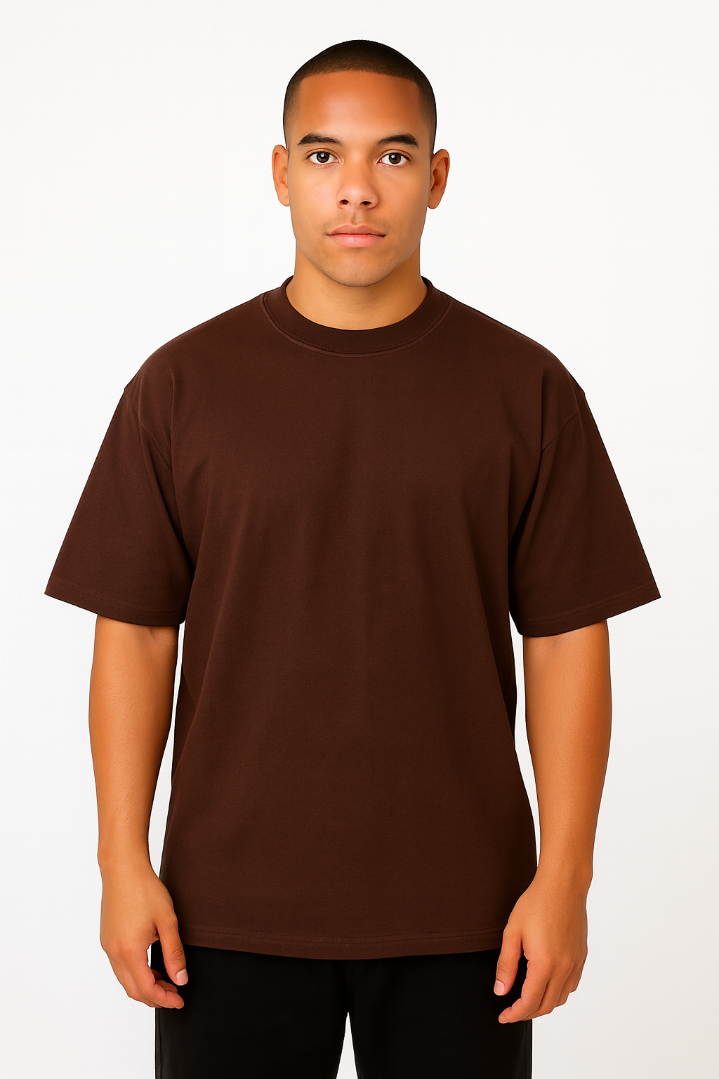 Playera Oversize Chocolate Gramaje 220