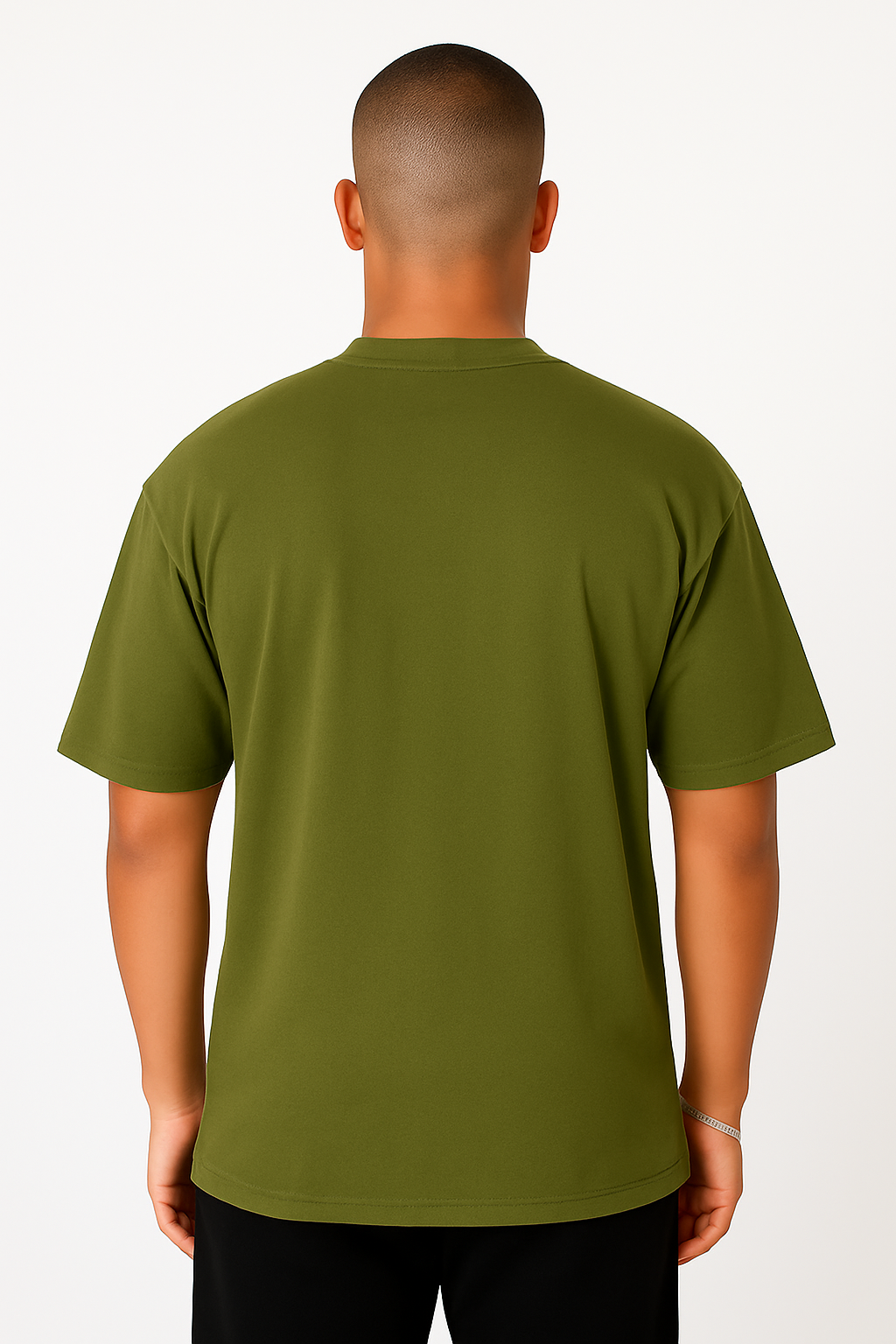 Playera Oversize Verde Olivo Gramaje 220