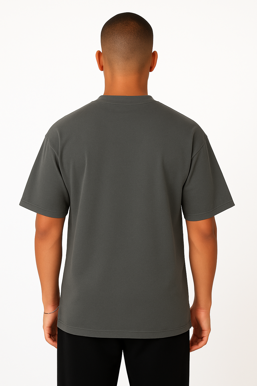 Playera Oversize Gris Grafito Gramaje 220