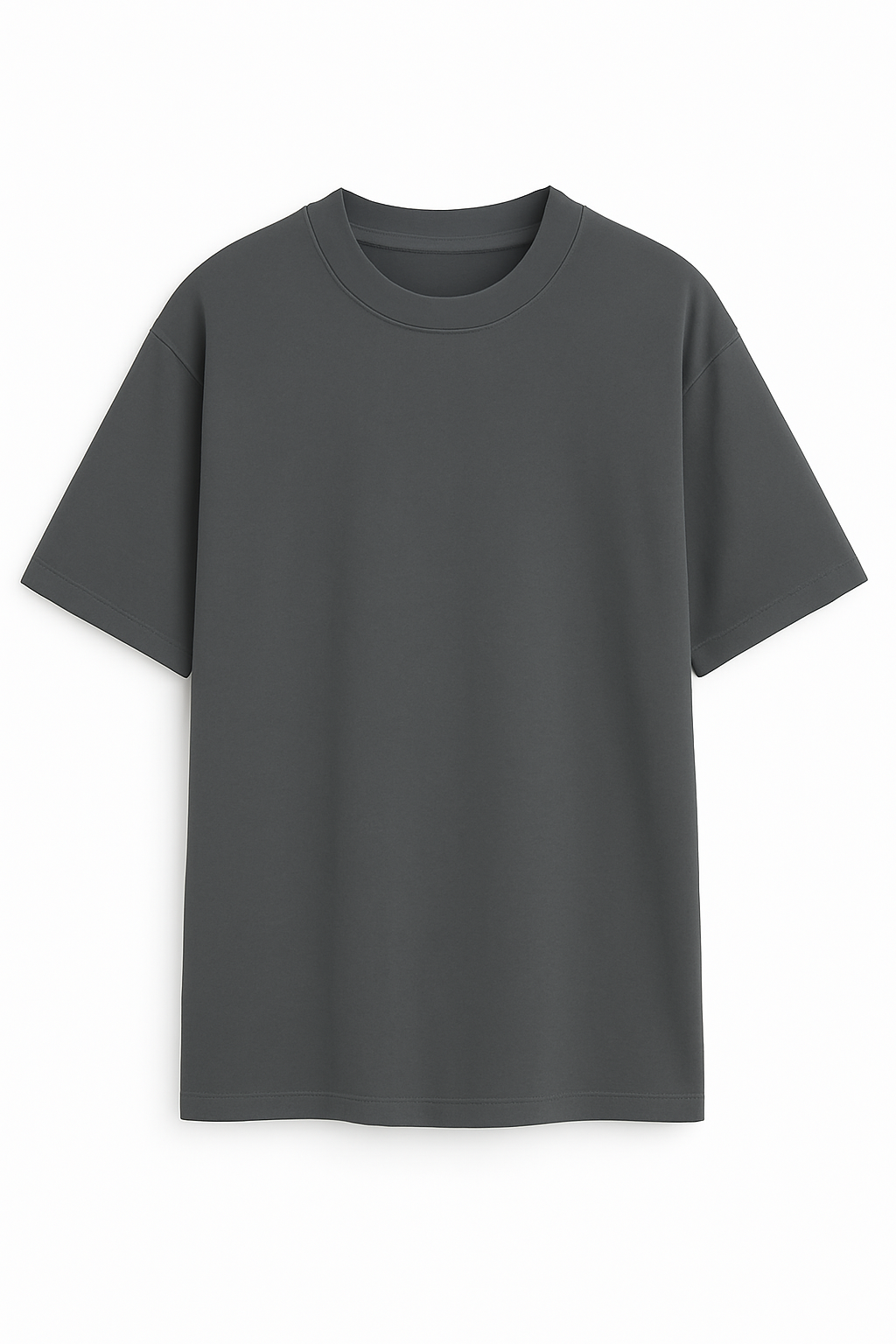 Playera Oversize Gris Grafito Gramaje 200