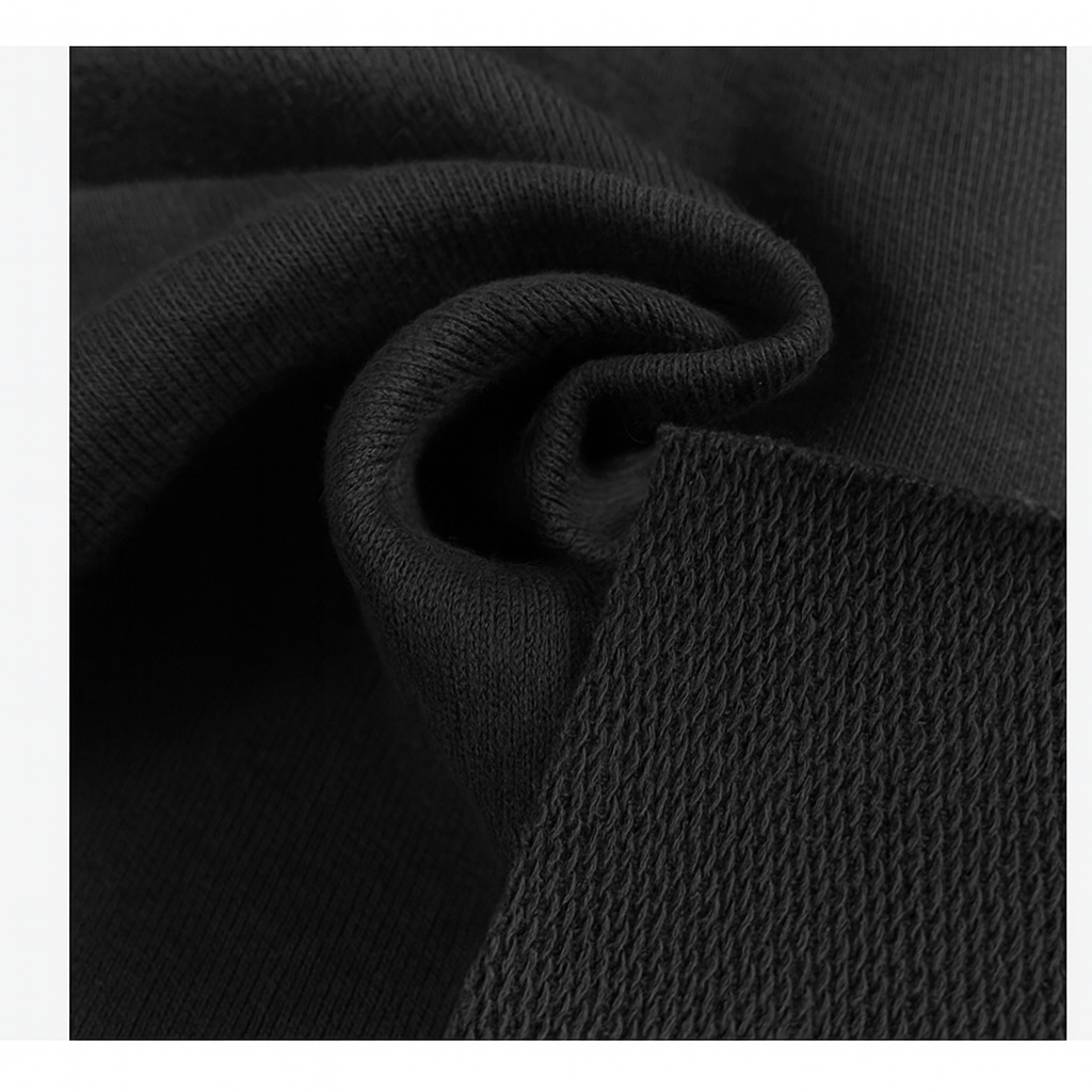 Hoodie Oversize Negra Gramaje 400