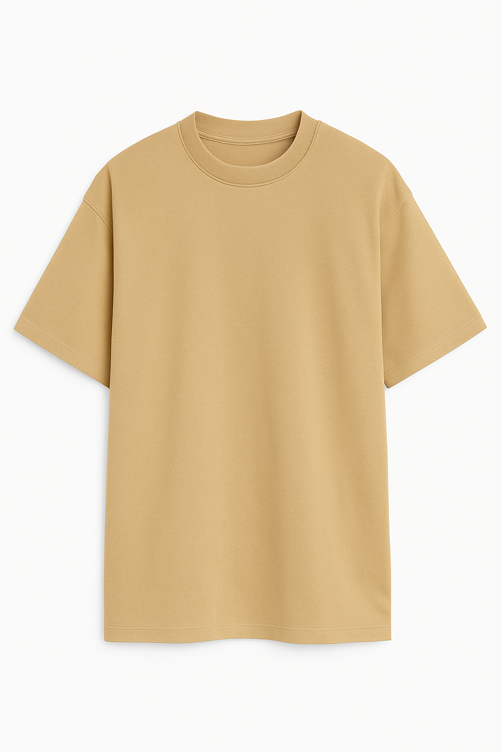 Playera Oversize Beige Gramaje 220