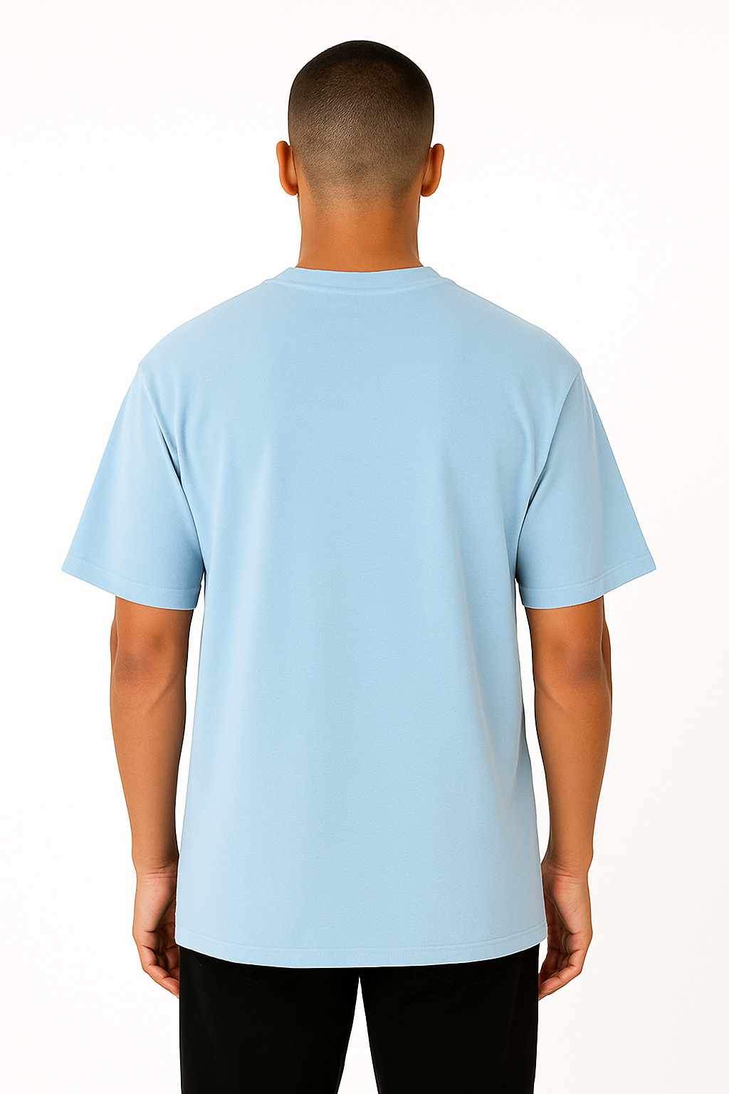 Playera Oversize Azul Cielo Gramaje 200