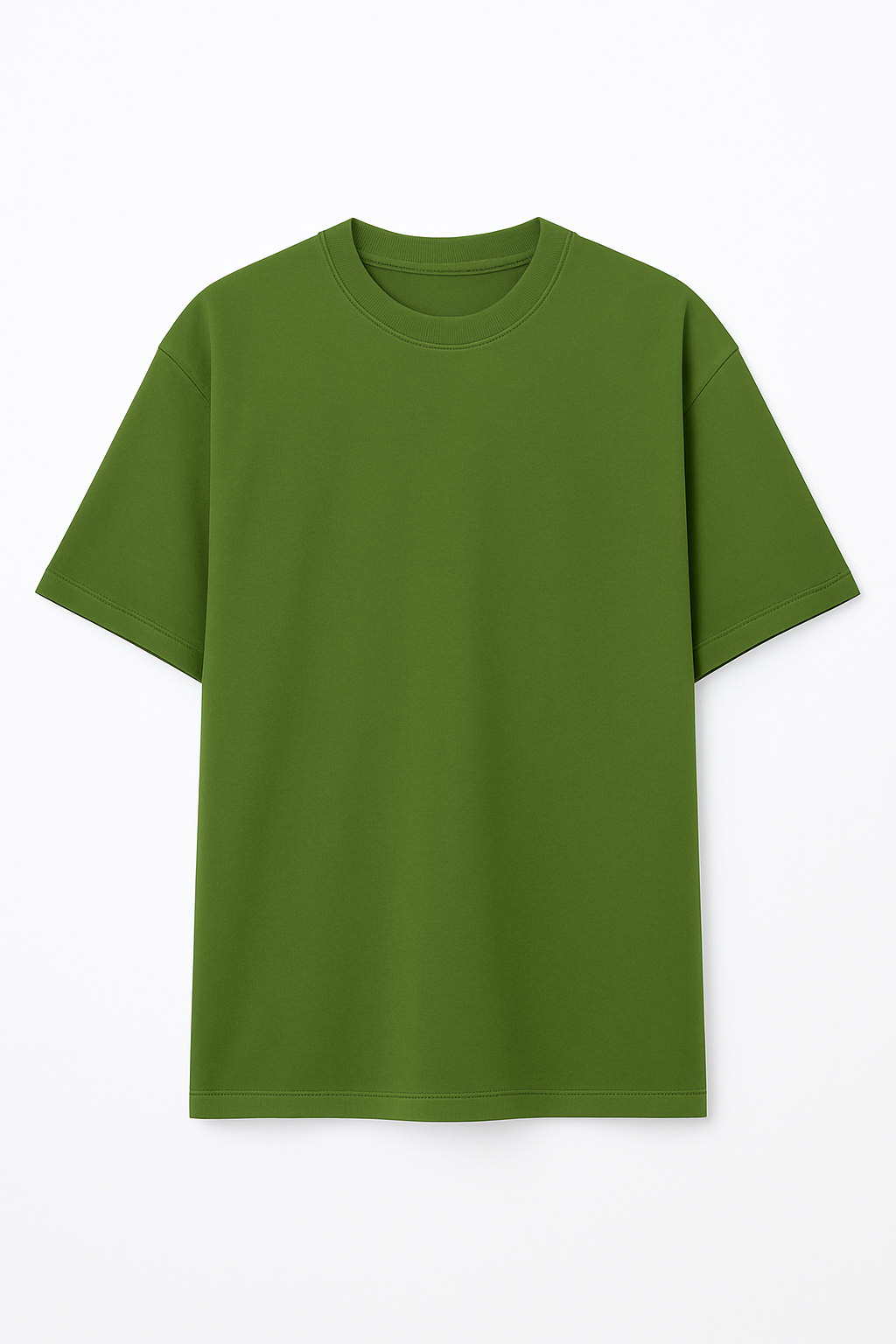 Playera Oversize Verde Militar Gramaje 200