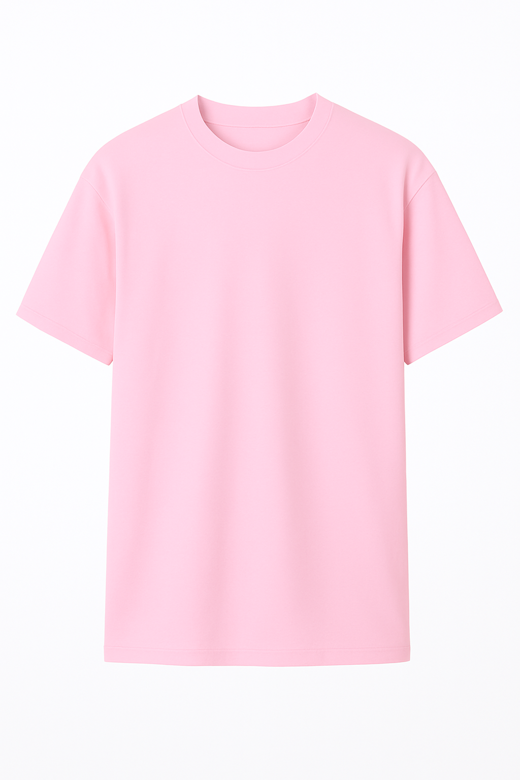Playera Oversize Rosa Baby Gramaje 200