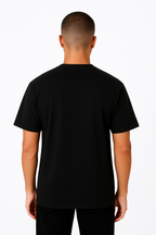 Playera Regular Negra Gramaje 200