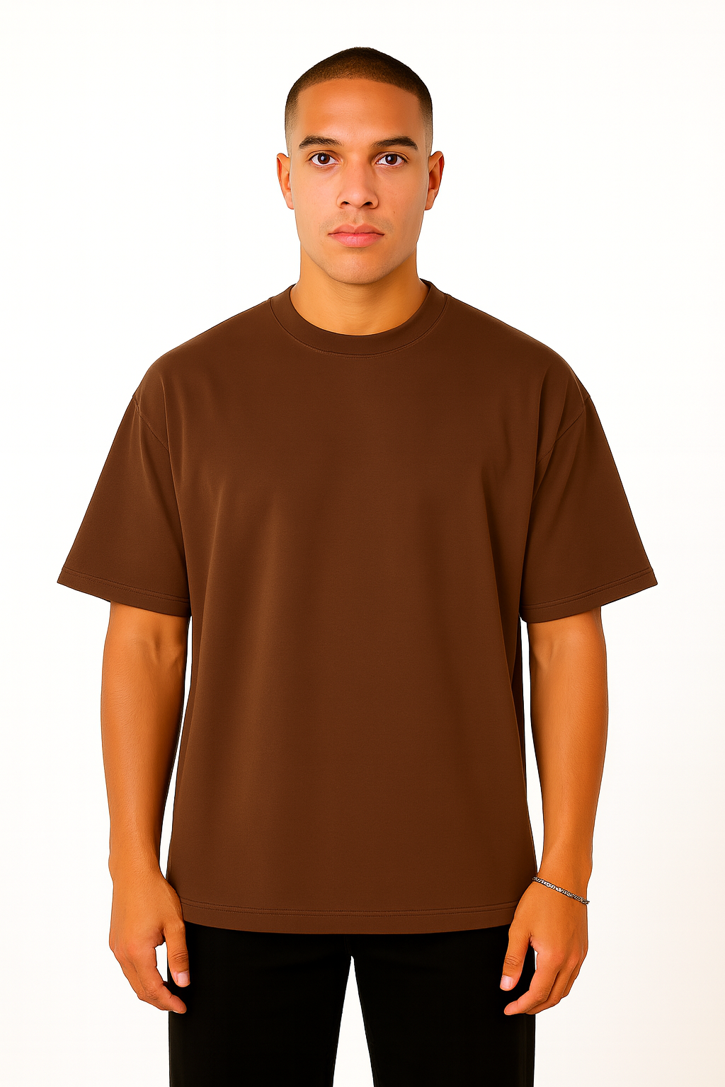 Playera Oversize Chocolate Gramaje 200